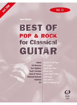 Best of Pop & Rock for Classical Guitar Vol. 12
